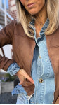 VESTE GABRIELLA MARRON