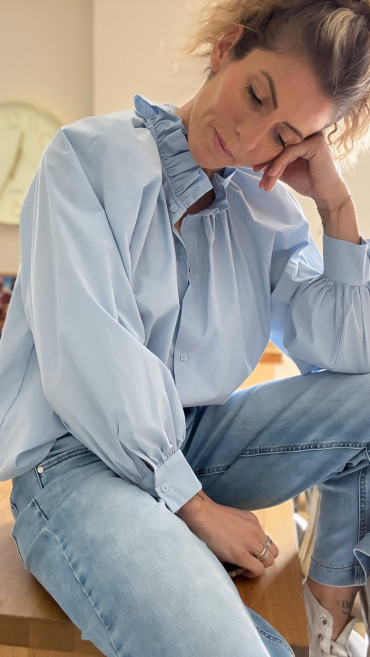 BLOUSE APPOLINE BLEUE