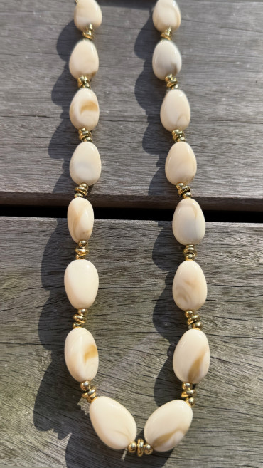 COLLIER RIZZA BEIGE