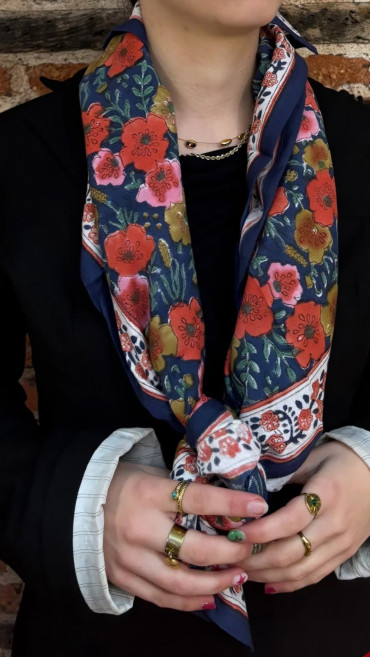 FOULARD INDORE VERT  100CM