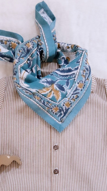 FOULARD CÉLADON 50CM
