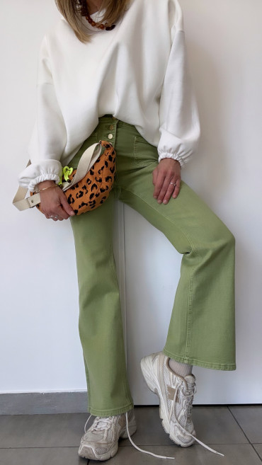 PANTALON NINO PISTACHE