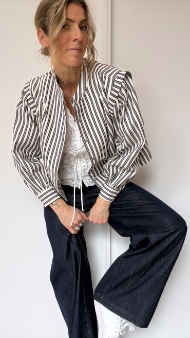 VESTE CÉLINA MARINE