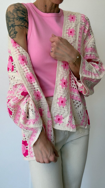 GILET REBECCA CROCHET