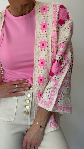 GILET REBECCA CROCHET