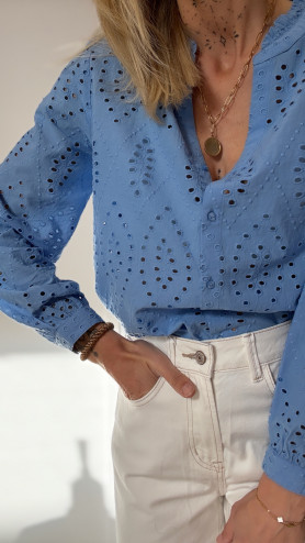 BLOUSE ANGIA BLEUE