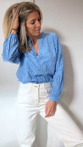 BLOUSE ANGIA BLEUE