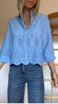 CHEMISE JANET BLEUE