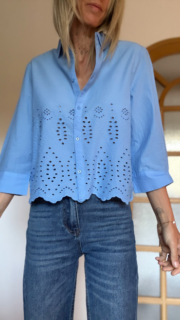 CHEMISE JANET BLEUE