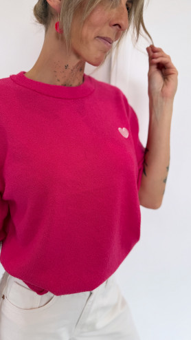T-SHIRT BIRDI FUSHIA