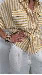 CHEMISE NANETTE RAYÉE JAUNE
