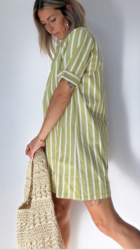 ROBE BRIGITTE VERTE
