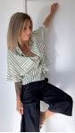 CHEMISE NANETTE RAYÉE JAUNE