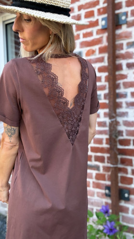 ROBE BRIDJA CHOCOLAT
