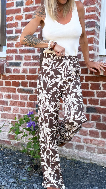 PANTALON FLORA BROWN