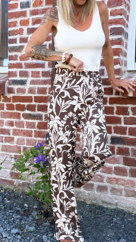 PANTALON FLORA BROWN
