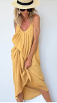 ROBE ZARI MOUTARDE