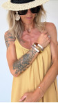 ROBE ZARI MOUTARDE