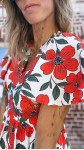 ROBE JULIA ROUGE ET VERTE
