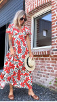 ROBE JULIA ROUGE ET VERTE