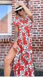 ROBE JULIA ROUGE ET VERTE