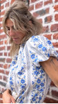 BLOUSE LUIS FLEURS BLEU