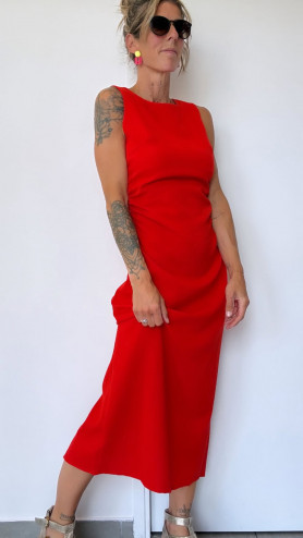 ROBE CARLA ROUGE