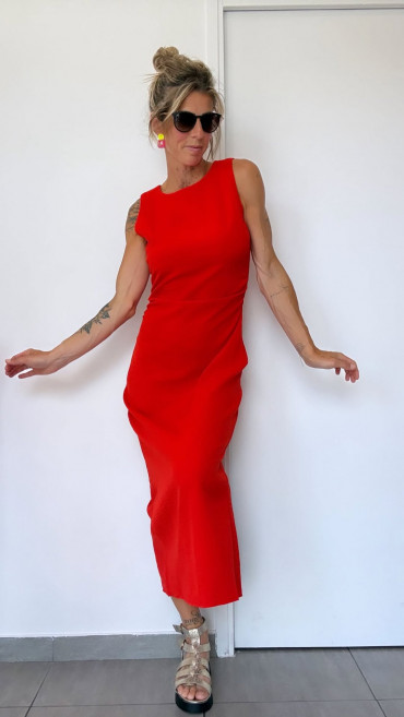 ROBE CARLA ROUGE