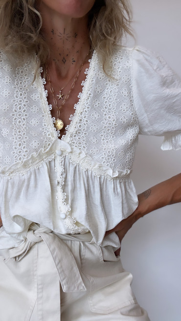 BLOUSE ANNABELLE BLANCHE