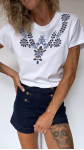 T-SHIRT ALBANE BLANC