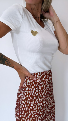 T-SHIRT VALENTIN BLANC