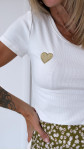 T-SHIRT VALENTIN BLANC