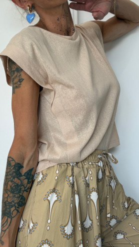T-SHIRT SIMON BEIGE