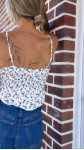 TOP AGLA FLEURI BLEU