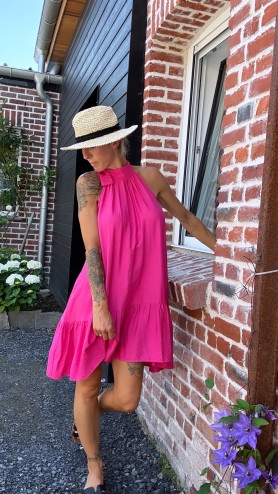 ROBE DOMINIC FUSHIA