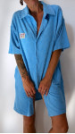 ROBE EPONGE ARIEL BLEUE
