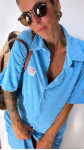 ROBE EPONGE ARIEL BLEUE