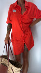 ROBE EPONGE ARIEL ORANGE