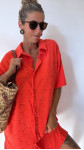 ROBE EPONGE ARIEL ORANGE