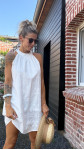 ROBE JADE  BLANCHE