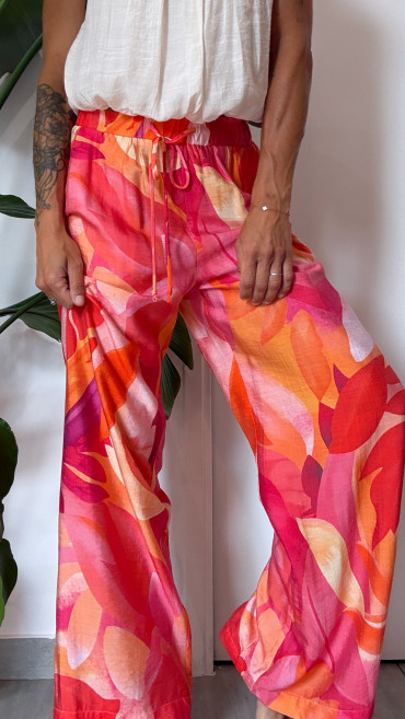 PANTALON LILOU CORAIL