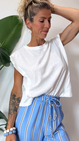 T-SHIRT SIMON ECRU