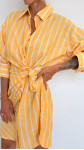 ROBE DÉZA RAYÉE JAUNE