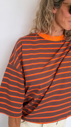 T-SHIRT AARON RAYÉ CHOCO