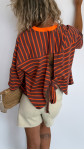 T-SHIRT AARON RAYÉ CHOCO