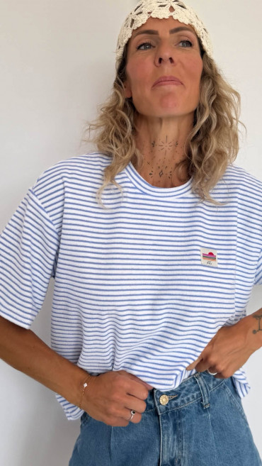 T-SHIRT MINO CIEL RAYÉ