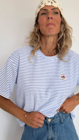T-SHIRT MINO CIEL RAYÉ