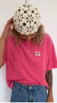T-SHIRT MINO FUSHIA RAYÉ