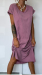 ROBE TSHIRT HÉLOISE PRUNE