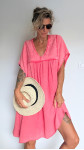 ROBE MALVINA GAZE TERRACOTTA